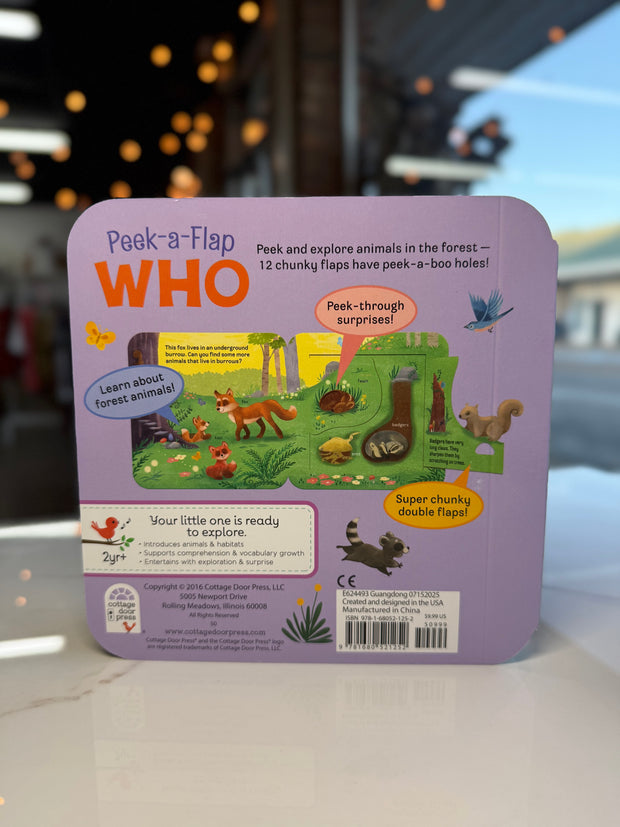 Peek-a-Flap “Who” Chlidren’s Book