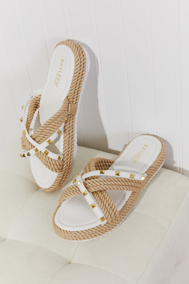 Follow Your Heart Espadrille Slides