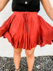 Mari Flared Mini Skirt